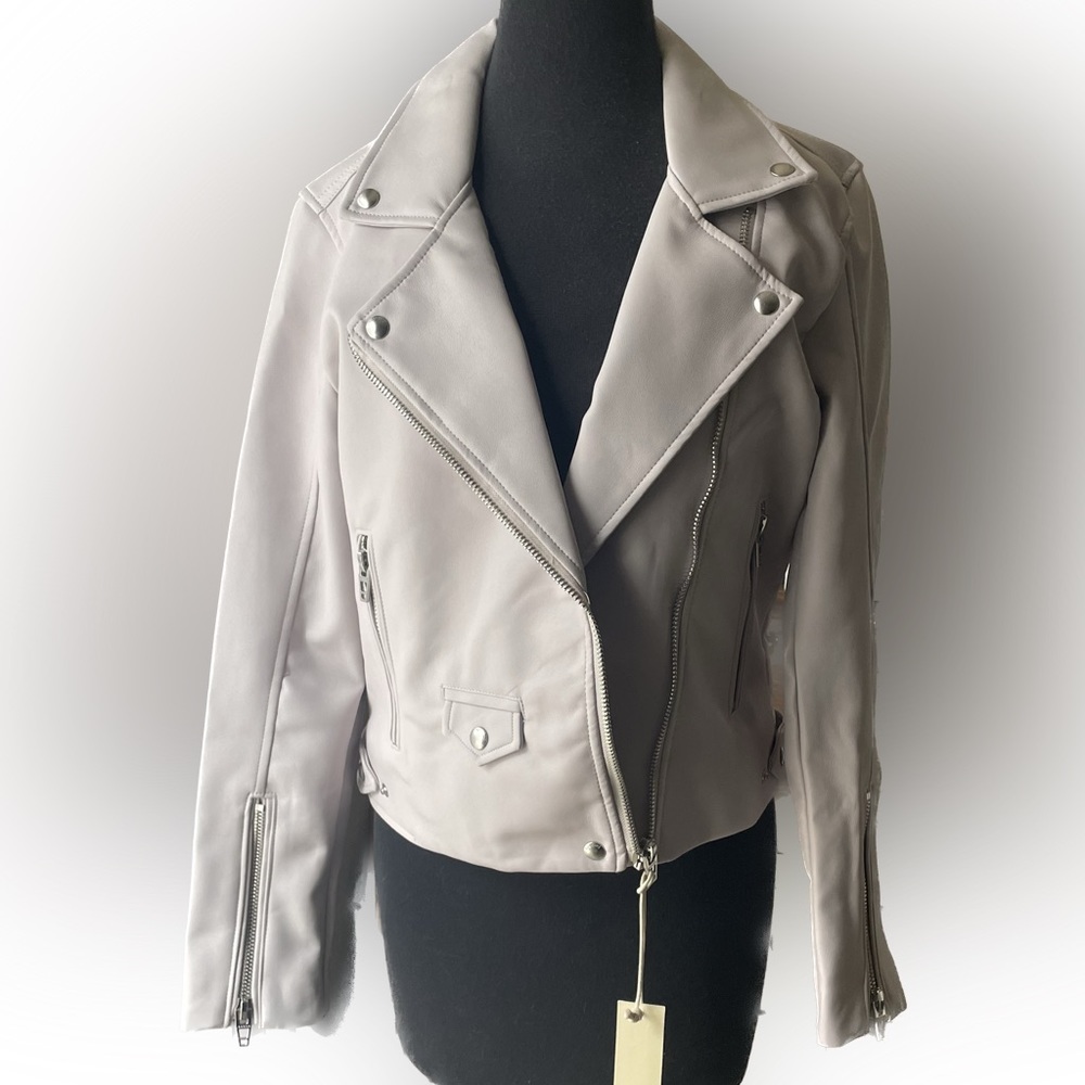 Faux Leather Moto Jacket